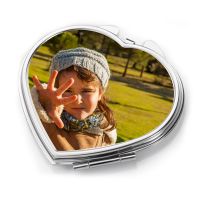 Sublimation Heart Shape Compact Mirror