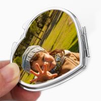 Sublimation Heart Shape Compact Mirror