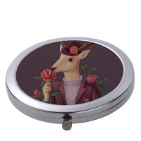 SublimationArc Shape Mini Compact Mirror（silver）