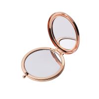 Sublimation Arc Shape Mini Compact Mirror（rose-gold）