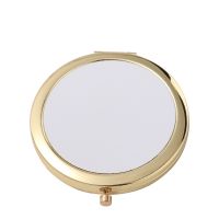 Sublimation Arc Shape Mini Compact Mirror（gold）