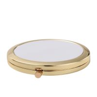 Sublimation Arc Shape Mini Compact Mirror（gold）