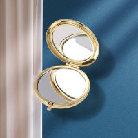 Sublimation Arc Shape Mini Compact Mirror（gold）