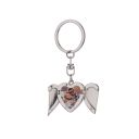 Sublimation Metal Heart Angel Wing Locket  Keychain