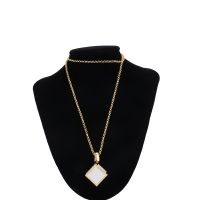 Sublimation Dice Cube Necklace with 6 Inserts （gold)