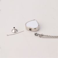 Sublimation Metal Heart Cremation Ash Urn Necklace