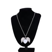 Sublimation Openable Angel Wings Lockets Necklace(Silver)