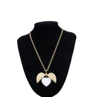 Sublimation Openable Angel Wings Lockets Necklace(Gold)