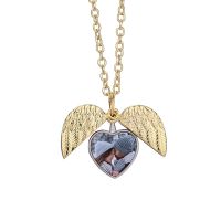 Sublimation Openable Angel Wings Lockets Necklace(Gold)