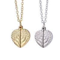 Sublimation Openable Angel Wings Lockets Necklace(Gold)