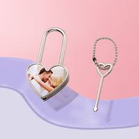 Sublimation Blank Metal Mini Heart Lock