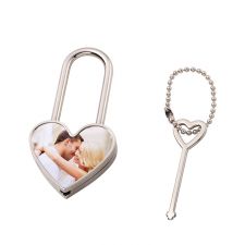 Sublimation Blank Metal Mini Heart Lock