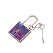 Sublimation Blank Metal Mini Square Lock