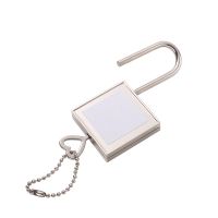 Sublimation Blank Metal Mini Square Lock