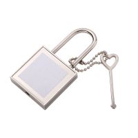 Sublimation Blank Metal Mini Square Lock