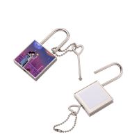 Sublimation Blank Metal Mini Square Lock