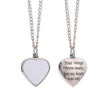 Sublimation Necklace Memorial Ashes Keepsake