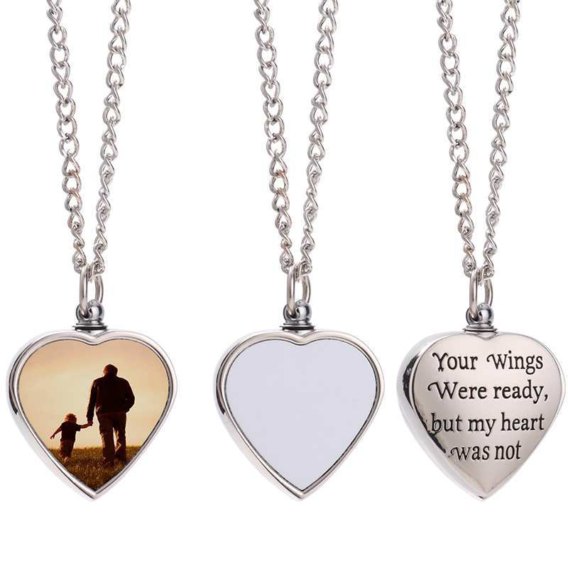 Sublimation Necklace Memorial Ashes Keepsake