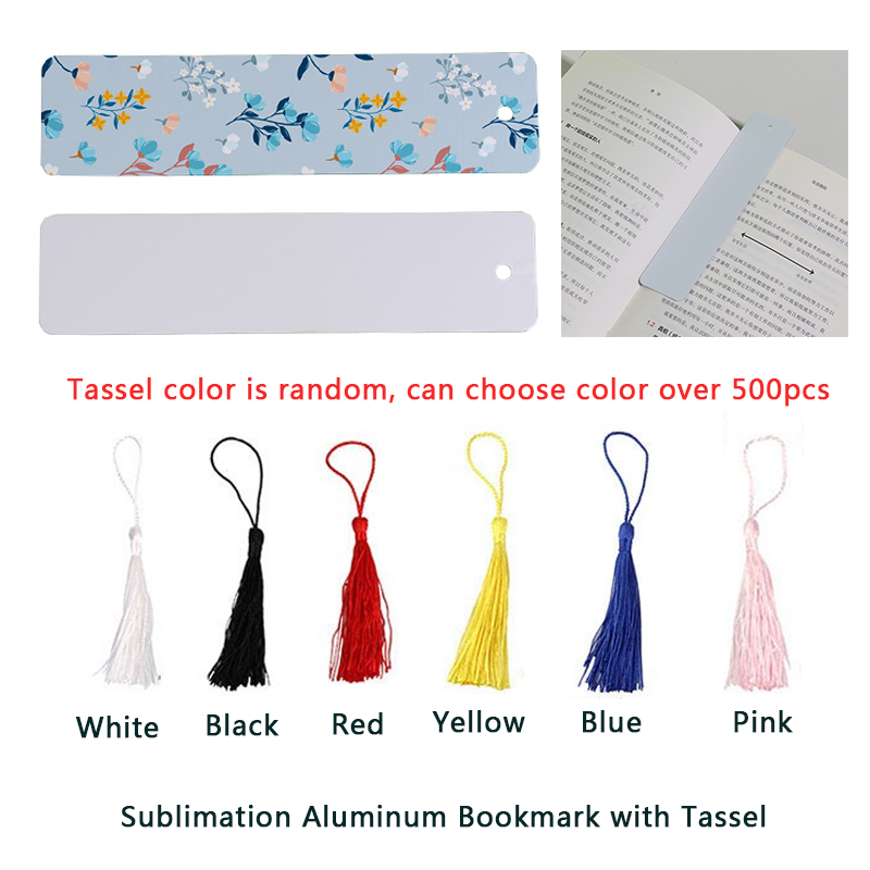 Metal Aluminum Bookmarks Gloss White Blank Sublimation Bookmarks Blank ...