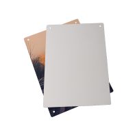 Sublimation Round Corner Two Hole Single-Sided Aluminum Sheet (hole  horizontal)