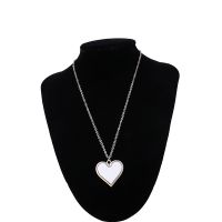 Sublimation Blank Metal Heart Shape Necklace (Poker Series Jewelry)