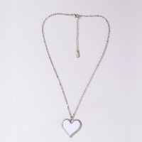 Sublimation Blank Metal Heart Shape Necklace (Poker Series Jewelry)