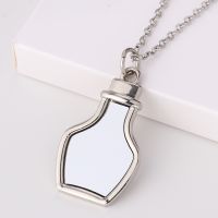 Sublimation Blank Metal Drifting bottle Necklace