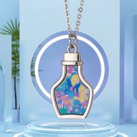 Sublimation Blank Metal Drifting bottle Necklace