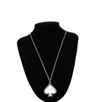 Sublimation Blank Metal Spade Shape Necklace