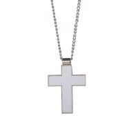 Sublimation Blank Metal Cross Necklaces