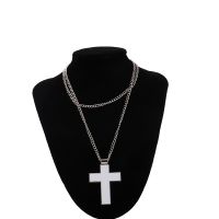 Sublimation Blank Metal Cross Necklaces