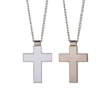 Sublimation Blank Metal Cross Necklaces