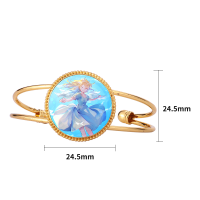 Sublimation Blank Cuff Opening Bracelet（gold）