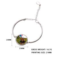 Sublimation Blank  Metal Bracelets with Round Tag