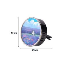 Sublimation Metal Circle Car Airshener Vent Clip