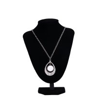 Heat Transfer Blank Teardrop Shape Rhinestone Necklace sublimation