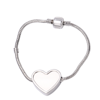 Sublimation Blank  Metal Heart Bracelets