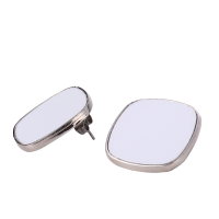 Sublimation Blank Metal Square Stud Earrings