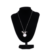 Sublimation Blank Metal Bunny Necklace