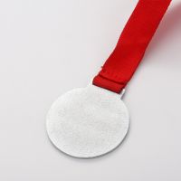 Sublimation Printing Blank Metal  Award Medal (silver)