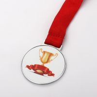 Sublimation Printing Blank Metal  Award Medal (silver)