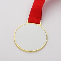 Sublimation Printing Blank Metal  Award Medal (gold)