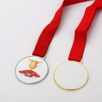 Sublimation Printing Blank Metal  Award Medal (gold)