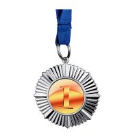 Sublimation Zinc Alloy Blank Silver Metal Medal