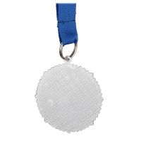 Sublimation Zinc Alloy Blank Silver Metal Medal