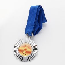 Sublimation Zinc Alloy Blank Silver Metal Medal