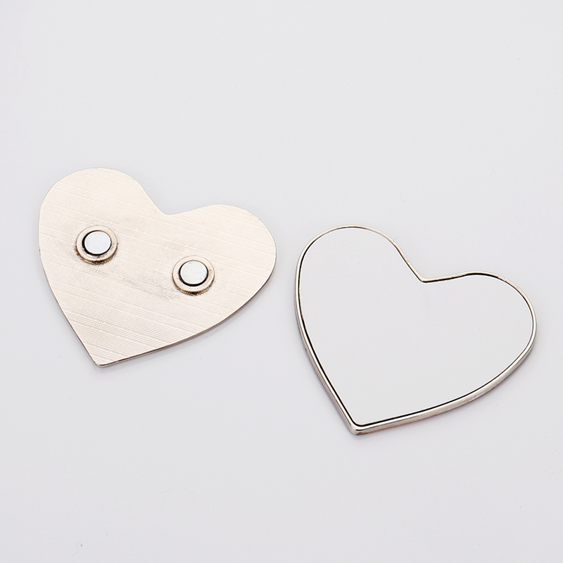 Sublimation Heart Metal Blank Fridge Magnets