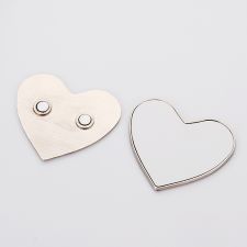 Sublimation Heart Metal Blank Fridge Magnets