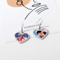 Sublimation Blank Metal Photo Earrings (Heart )