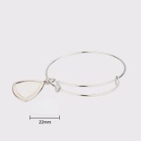 Sublimation Blank Metal Bracelet with Triangle Tag